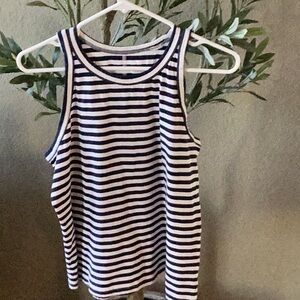 Everlane Classic Navy & White Stripe Tank